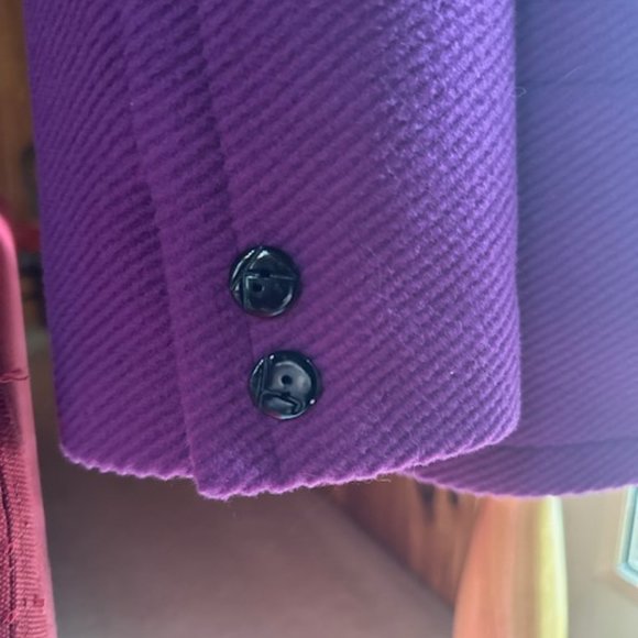 KRIZIA Vintage Purple Jacket Coat - IT42 - US 6 - Picture 10 of 11
